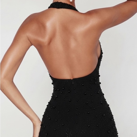 Beaded Halter Mini Dress 💎 - Picture 3 of 3